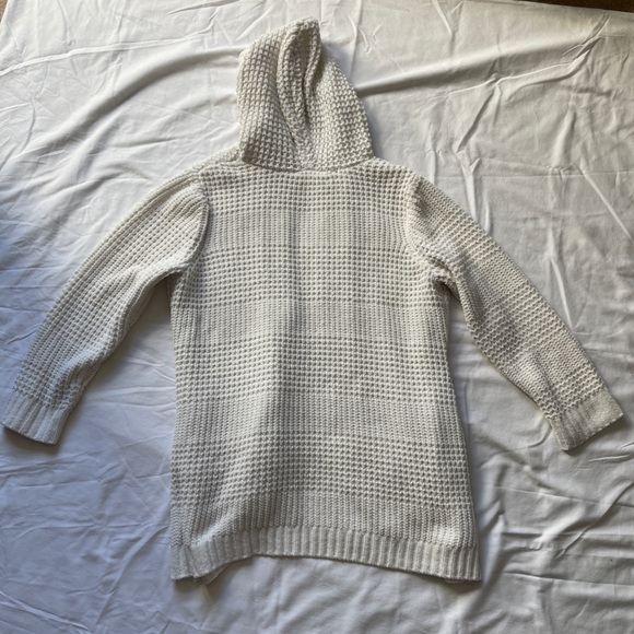 No‎ Boundaries XXL Cream Hooded Waffle Knit Cardigan Sweater – Soft & Cozy - Picture 3 of 8